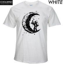 Load image into Gallery viewer, the moon print casual mens o-neck t shirts