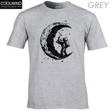 Load image into Gallery viewer, the moon print casual mens o-neck t shirts