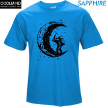 Load image into Gallery viewer, the moon print casual mens o-neck t shirts