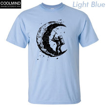 Load image into Gallery viewer, the moon print casual mens o-neck t shirts