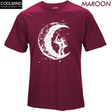 Load image into Gallery viewer, the moon print casual mens o-neck t shirts