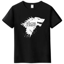 Load image into Gallery viewer, Stark cotton short sleeve Game of Thrones Men T-shirt casual men tshirt Tops Tees WINTER IS COMING MEN T shirt 2018